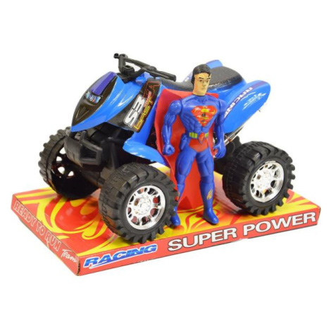 Čtyřkolka s postavičkou Supermana a Batmana - černá Toys Group