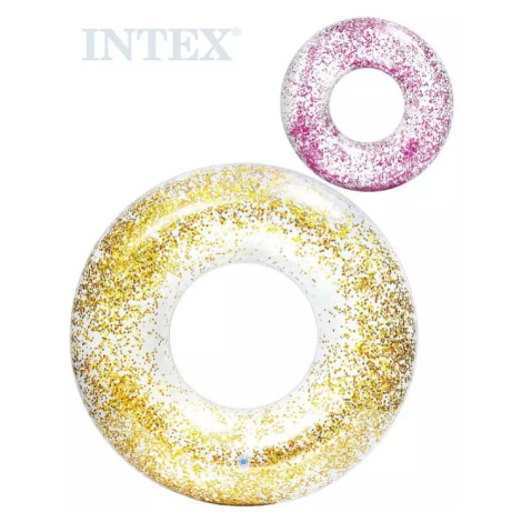 INTEX Kruh Glitter nafukovací flitrový 119cm plavací kolo do vody 2 barvy 56274 Bino