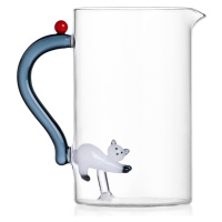 Ichendorf Milano designové džbány Tabby Cat Jug White Cat with Smoke Tail & Berry
