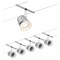 PAULMANN Lankový systém Cone základní sada GU5,3 max. 5x10W 230/12V matný chrom/chrom