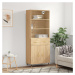 vidaXL Skříň highboard dub sonoma 69,5 x 34 x 180 cm kompozitní dřevo