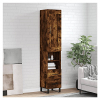 vidaXL Skříň highboard kouřový dub 34,5 x 34 x 180 cm kompozitní dřevo