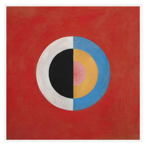 Obrazová reprodukce The Swan No.17 (Red, Black, White Abstract) - Hilma af Klint, (40 x 40 cm)