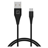 Swissten datový kabel USB / microUSB 1.5m černý (6.5mm)