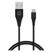 Swissten datový kabel USB / microUSB 1.5m černý (6.5mm)