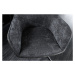 LuxD Designová otočná židle Rahiq tmavě šedý samet - Skladem