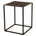 Černý kovový odkládací stolek Canett Lite, 40 x 40 cm