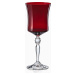 Sada 6 červených vinných sklenic Crystalex Extravagance, 300 ml