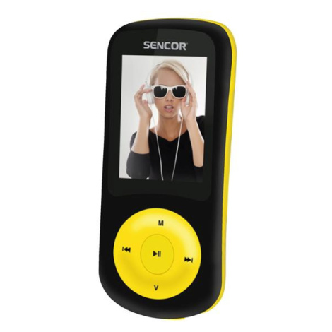 Přehrávač MP3/MP4 SENCOR SFP 5870 Black/Yellow 8GB