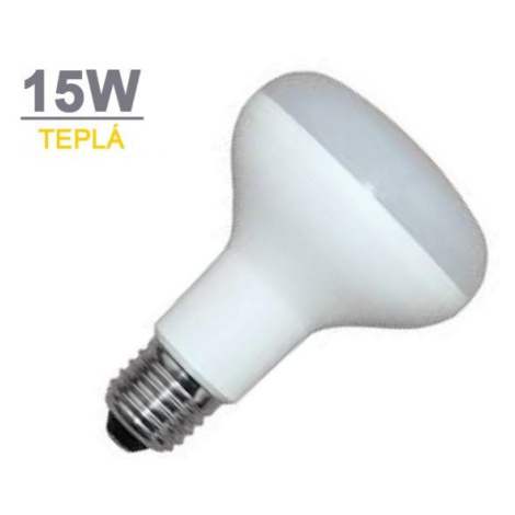 LED žárovka R90 15W 18xSMD2835 E27 1100lm TEPLÁ BÍLÁ