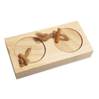 DUVO + Dřevěné puzzle na pochoutky CAS 12 × 6 × 2,5 cm