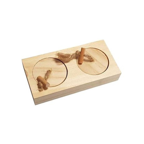 DUVO + Dřevěné puzzle na pochoutky CAS 12 × 6 × 2,5 cm DUVO+