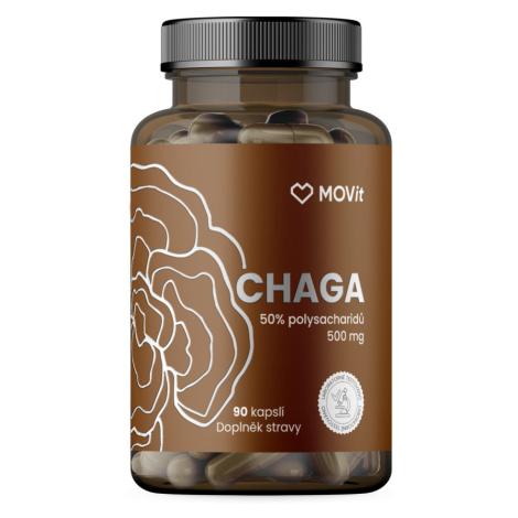 MOVit Energy Chaga 50 % polysacharidů 500 mg 90 kapslí
