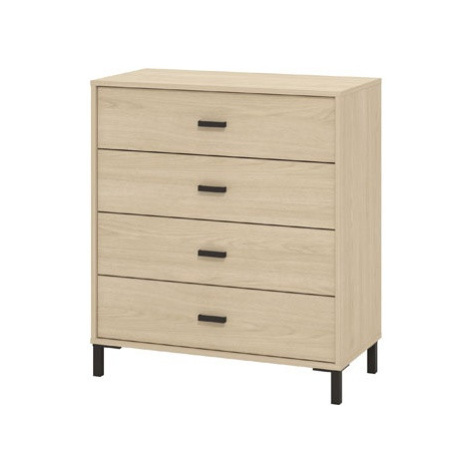 Zásuvková komoda anita - dub světlý