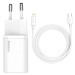 Nabíječka Baseus Super Si Quick Charger 1C 20W with USB-C cable for Lightning 1m (white)