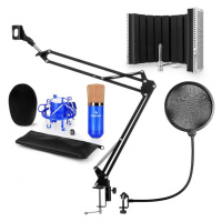 Auna CM001BG mikrofonní sada V5 kondenzátorový mikrofon, mikrofonní rameno, pop filtr, mikrofonn
