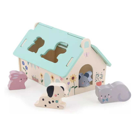 Vilac Dřevěná vkládačka Domeček pro zvířátka Sarah Betz