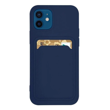 Silikonové pouzdro s kapsou na Samsung Galaxy A13 5G Navy blue