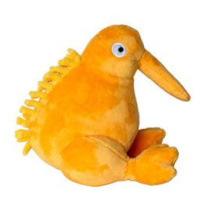 Plush hračka pes plyš pískací oranžová 16cm Kiwi