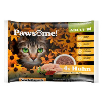 Pawsome Adult s kuřecím masem Multipack 4 × 85 g