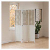 Elegantní bílý paraván LIVARO z masivu pro moderní interiéry Autronic