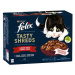 Felix Tasty Shreds s hovězím, kuřetem, kachnou, krůtou ve šťávě 12 x 80 g