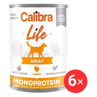 Calibra Dog Life konzerva pro dospělé psy s krůtím a jablky 6 × 400 g