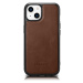 iCarer kožené pouzdro na iPhone 14 6.1" Oil wax real leather back cover Brown