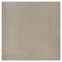 Béžový venkovní koberec Floorita Tatami, 200 x 200 cm