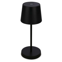 BRILONER LED nabíjecí stolní lampa 26 cm 2,6W 150lm černá IP44 BRILO 7423015