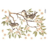 Arch samolepek 30x42 cm Branch And Sparrows – Lilipinso