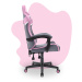Dětská židle na hraní HC - 1004 šedá a růžová s bílými detaily