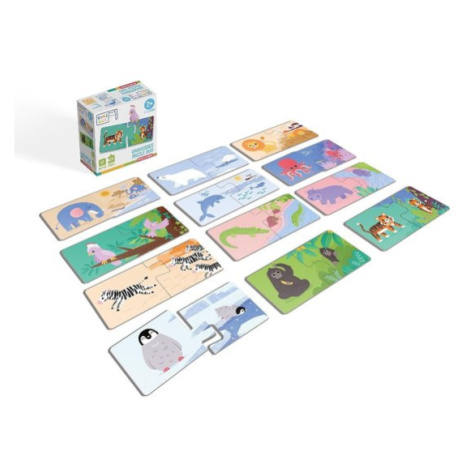 Grooosses Puzzle duo Wo die Tiere lebben