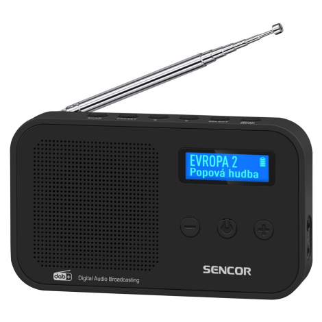 Sencor SRD 7200 B DAB+/FM digitální rádio, černá