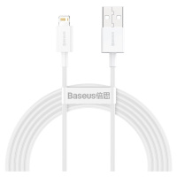 Kabel USB na Lightning Baseus Superior Series, 2,4A, 2 m (bílý)