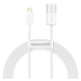 Kabel USB na Lightning Baseus Superior Series, 2,4A, 2 m (bílý)