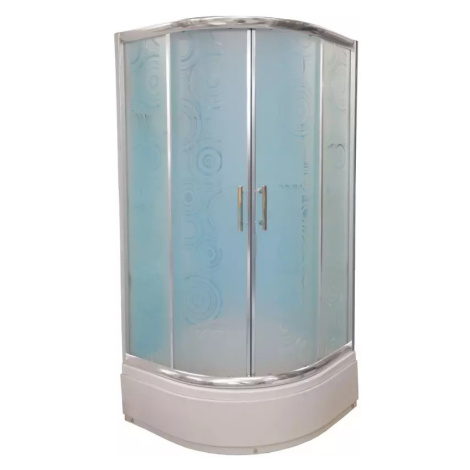 Sprchový kout čtvrtkruhový a1900w 90/170 ring AQUA MERCADO