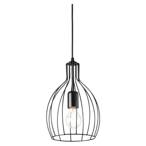 Závěsné svítidlo Ideal Lux Ampolla-2 SP1 nero 148151 černé 20,5cm