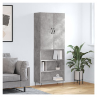 vidaXL Skříň highboard betonově šedá 69,5x34x180 cm kompozitní dřevo