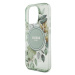 Pouzdro Guess pro iPhone 16 Pro 6.3 zelené IML Flowers With Pearl Strap