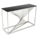 DekorStyle Konzolový stolek LAINE stříbrný