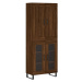 vidaXL Skříň highboard hnědý dub 69,5 x 34 x 180 cm kompozitní dřevo