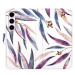 iSaprio flip pouzdro Ornamental Leaves pro Samsung Galaxy S23 5G