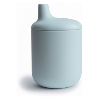 Mushie - silikonový pohárek s náustkem - Powder Blue