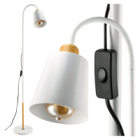 LED stojací lampa 1xE27 150cm bílá