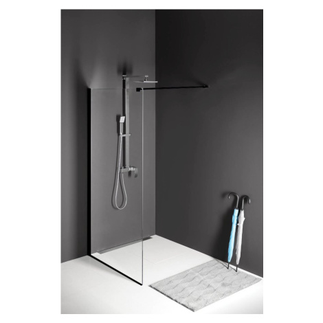 MODULAR SHOWER BLACK jednodílná zástěna pevná k instalaci na zeď, 1200 mm MS1-120B