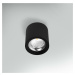 CENTURY Stropní svítidlo LED RONDO černé pr.90x90mm 10W 230V 3000K 45d IP20