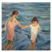 Obrazová reprodukce Children in the Sea, 1909, Sorolla y Bastida, Joaquin, 40 × 40 cm