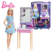 Barbie big city big dreams panenka a kosmetický stolek, mattel gyg39