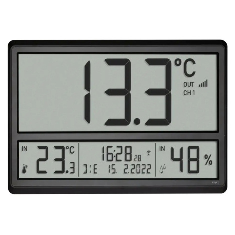 TFA 60.4523.01 – nástěnné XXL hodiny s venkovní teplotou TFA Dostmann